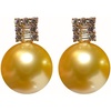 image:imageNONNYL Wife Jewelry 18K Gold Earrings  Genuine South Sea Golden Pearl Jewelry Earrings for Women Birthday Jewelry for Girlfriend Valentines Day for Wife NO1139
