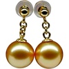 image:imageNONNYL Wife Jewelry 18K Gold Earrings  Genuine South Sea Golden Pearl Jewelry Earrings for Women Birthday Jewelry for Girlfriend Valentines Day for Wife NO1148