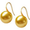 image:imageNONNYL Wife Jewelry 18K Gold Earrings  Genuine South Sea Golden Pearl Jewelry Earrings for Women Birthday Jewelry for Girlfriend Valentines Day for Wife NO1152