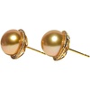 image:imageNONNYL Wife Jewelry 18K Gold Earrings  Genuine South Sea Golden Pearl Jewelry Earrings for Women Birthday Jewelry for Girlfriend Valentines Day for Wife NO1260