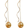 image:imageNONNYL Wife Jewelry 18K Gold Earrings  Genuine South Sea Golden Pearl Jewelry Earrings for Women Birthday Jewelry for Girlfriend Valentines Day for Wife NO1162