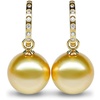 image:imageNONNYL Wife Jewelry 18K Gold Earrings  Genuine South Sea Golden Pearl Jewelry Earrings for Women Birthday Jewelry for Girlfriend Valentines Day for Wife NO1149