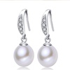 image:imageNonnyl Real Freshwater Cultured Pearl Drop Dangle Earrings for Women  Sterling Silver Fine Jewelry Gifts for Wife Her
