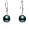 image:imageNonnyl Real Pearl Earrings for Women With Genuine 89mm AAAA Quality Grey Tahitian Cultured Pearls Earring  925 Sterling Silver Plated 18K Gold Pearl Gifts for Women Her Grandma Wife