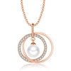 image:imagePearl Necklace amp Real Freshwater Cultured White Pearl Necklaces for Women Sterling Silver Pendants 5mm Pearl 18 inch Chain for Wife Mom Birthday Gifts Pearl Necklace Jewelry for WomenRose Gold
