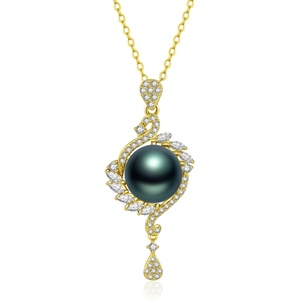 image:imageBlack Tahitian Pearl Ladies Necklace  Mom amp Wife Gifts for Mothers Day Anniversary amp Christmas