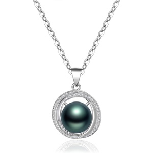 image:imageGifts for WomenTahitianBlackPearlNecklaceGift for Wife Wedding Birthday AnniversaryMom Girlfriend Her Mothers Day Valentines Day Christmas18K Gold Plated Sterling Silver Pearl Pendant NO041