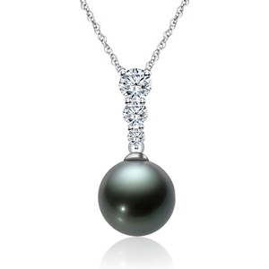 image:imageGifts for WomenTahitianBlackPearlNecklaceGift for Wife Wedding Birthday AnniversaryMom Girlfriend Her Mothers Day Valentines Day Christmas18K Gold Plated Sterling Silver Pearl Pendant NO043
