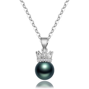 image:imageGifts for WomenTahitianBlackPearlNecklaceGift for Wife Wedding Birthday AnniversaryMom Girlfriend Her Mothers Day Valentines Day Christmas18K Gold Plated Sterling Silver Pearl Pendant NO015