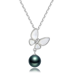 image:imageGifts for WomenTahitianBlackPearlNecklaceGift for Wife Wedding Birthday AnniversaryMom Girlfriend Her Mothers Day Valentines Day Christmas18K Gold Plated Sterling Silver Pearl Pendant NO011