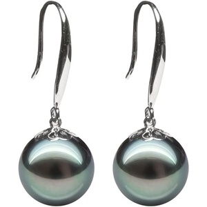 image:imageNONNYL AAA Tahitian Black Pearl Dangle Drop Earrings 89mm Round  Valentines Day Gifts for Wife Her Women Gift Wedding Anniversary Christmas Day Gifts Birthday Gift for Jewelry