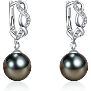 image:imageNONNYL Birthday Gifts for Women Wife Wedding Anniversary Jewelry Mothers Day Gifts for Mom Women Pearls Earring Christmas Valentines Gifts for Wife Herblack pearl