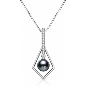 image:imageNONNYL Birthday Gifts for Women WifeBlackPearlNecklaceGift for Wife Wedding AnniversaryMom Girlfriend Her Mothers Day Valentines Day Christmas18K Gold Plated Sterling Silver Tahitian Pearl Pendant Necklace