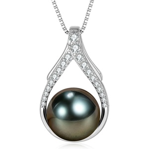 image:imageNONNYL Birthday Gifts for Women WifeTahitian Black Pearl Necklace for Women Meaningful Gifts for Mom Wife Elegant Jewelry Gift for Her Birthday Anniversary Valentines Day Christmas Graduation Gifts