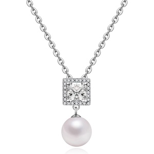image:imageNONNYL Freshwater Cultured Round Pearl Pendant Necklaces for Women JewelryGifts for Mom Grandma Wife Girlfriend on Mothers Day Valentines Day Gifts for Her Christmas Birthday Anniversary