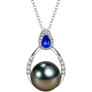 image:imageNONNYL Gifts for Wife  Tahitian Black Pearl Necklace Fine Jewelry for Mothers Day Anniversary Birthday Valentines Day Christmasblack pearl