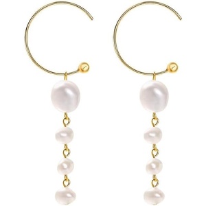 image:imageNONNYL Gifts for Wife Jewelry  Pearl Jewelry Earrings for Women Birthday Jewelry for Girlfriend Valentines Day for Wife Mothers Day for Mom Grandma N5004