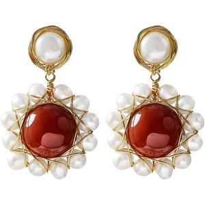 image:imageNONNYL Gifts for Wife Jewelry  Pearl Jewelry Earrings for Women Birthday Jewelry for Girlfriend Valentines Day for Wife Mothers Day for Mom Grandma N7014