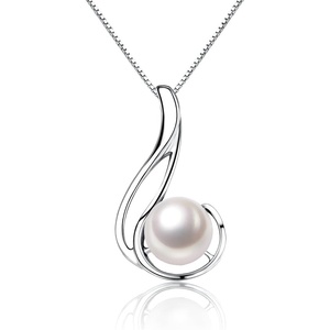 image:imageNONNYL Mothers Day Gifts for Mom Wife Women  Tahitian Black Pearl Necklaces Fine Jewelry for Anniversary Birthday Valentines DayWhite