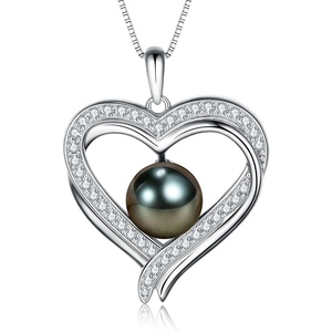 image:imageNONNYL Mothers Day Gifts for Mom Wife Women  Tahitian Black Pearl Necklaces Fine Jewelry for Anniversary Birthday Valentines Dayblack