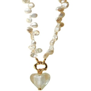 image:imageNONNYL Pearl Necklace for Women Gifts Genuine White Freshwater Cultured Pearls Pendant Necklaces Christmas Gifts for Mom Wife Girlfriend Her Anniversary Birthday Fine Jewelry NO11361