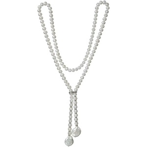image:imageNONNYL Pearl Necklace for Women Gifts Sterling Silver Genuine White Freshwater Cultured Pearls Pendant Necklaces Christmas Gifts for Mom Wife Girlfriend Her Anniversary Birthday Fine Jewelry NO25204