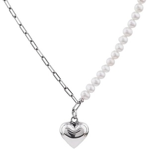 image:imageNONNYL Pearl Necklace for Women Gifts Sterling Silver Genuine White Freshwater Cultured Pearls Pendant Necklaces Christmas Gifts for Mom Wife Girlfriend Her Anniversary Birthday Fine Jewelry NO11359