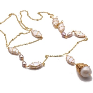 image:imageNONNYL Pearl Necklace for Women Gifts Sterling Silver Genuine White Freshwater Cultured Pearls Pendant Necklaces Christmas Gifts for Mom Wife Girlfriend Her Anniversary Birthday Fine Jewelry NO25148