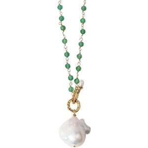 image:imageNONNYL Pearl Necklace for Women Gifts Sterling Silver Genuine White Freshwater Cultured Pearls Pendant Necklaces Christmas Gifts for Mom Wife Girlfriend Her Anniversary Birthday Fine Jewelry NO25200