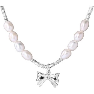 image:imageNONNYL Pearl Necklace for Women Gifts Sterling Silver Genuine White Freshwater Cultured Pearls Pendant Necklaces Christmas Gifts for Mom Wife Girlfriend Her Anniversary Birthday Fine Jewelry NO11357