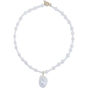 image:imageNONNYL Pearl Necklace for Women Gifts Sterling Silver Genuine White Freshwater Cultured Pearls Pendant Necklaces Christmas Gifts for Mom Wife Girlfriend Her Anniversary Birthday Fine Jewelry NO25180