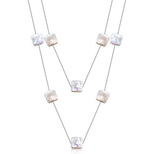 image:imageNONNYL Pearl Necklace for Women Gifts Sterling Silver Genuine White Freshwater Cultured Pearls Pendant Necklaces Christmas Gifts for Mom Wife Girlfriend Her Anniversary Birthday Fine Jewelry NO25177