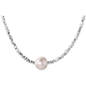 image:imageNONNYL Pearl Necklace for Women Gifts Sterling Silver Genuine White Freshwater Cultured Pearls Pendant Necklaces Christmas Gifts for Mom Wife Girlfriend Her Anniversary Birthday Fine Jewelry NO11341