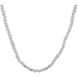 image:imageNONNYL Pearl Necklace for Women Gifts Sterling Silver Genuine White Freshwater Cultured Pearls Pendant Necklaces Christmas Gifts for Mom Wife Girlfriend Her Anniversary Birthday Fine Jewelry NO1166