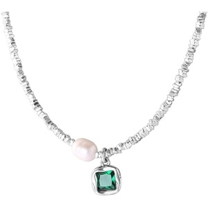 image:imageNONNYL Pearl Necklace for Women Gifts Sterling Silver Genuine White Freshwater Cultured Pearls Pendant Necklaces Christmas Gifts for Mom Wife Her Anniversary Birthday Fine Jewelry NO11343