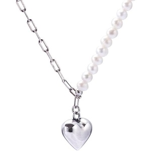 image:imageNONNYL Pearl Necklace for Women Gifts Sterling Silver Genuine White Freshwater Cultured Pearls Pendant Necklaces Christmas Gifts for Mom Wife Her Anniversary Birthday Fine Jewelry NO11330