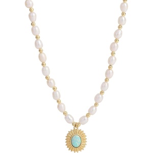 image:imageNONNYL Pearl Necklace for Women Gifts Sterling Silver Genuine White Freshwater Cultured Pearls Pendant Necklaces Christmas Gifts for Mom Wife Her Anniversary Birthday Fine Jewelry NO11358