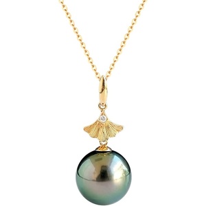 image:imageNONNYL Real Pearl Pendant Necklaces for Women with Genuine AAA Quality 910mm Black Tahitian Cultured Pearls  Platinum Gold Plated 925 Sterling Silver Necklace Fine Jewelry Gifts for Her