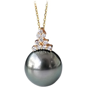 image:imageNONNYL Real Tahitian Black Pearl Necklaces for Women Christmas Gifts for Mom Wife Girlfriend Anniversary Birthday Jewelry Gifts for Her