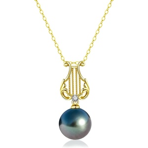 image:imageNONNYL Tahitian Black Pearl Necklaces for Women Gifts for Wife Mom Girlfriend Authentic South Sea Pearl Pendant Necklace Anniversary Jewelry Present for Wife Birthday Valentines Gifts