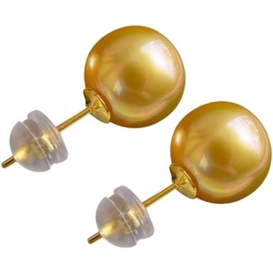image:imageNONNYL Wife Jewelry 18K Gold Earrings  Genuine South Sea Golden Pearl Jewelry Earrings for Women Birthday Jewelry for Girlfriend Valentines Day for Wife NO1142