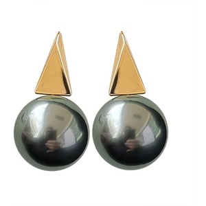 image:imageNonnyl Real Pearl Earrings for Women With Genuine 10105mm AAAA Quality Grey Tahitian Cultured Pearls Earring  925 Sterling Silver Plated 18K Gold Pearl Gifts for Women Her Grandma Wife