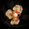 image:imageGifts for Wife Anniversary Brooch for Women Pearl Brooch Real 910mm AAA Quality Handpicked Nature Pearls and D Color Moissanite  Gifts for Mom Girlfriend Her NO11440