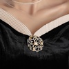 image:imageGifts for Wife Anniversary Brooch for Women Pearl Brooch Real 910mm AAA Quality Handpicked Nature Pearls and D Color Moissanite  Gifts for Mom Girlfriend Her NO11439
