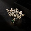 image:imageGifts for Wife Anniversary Brooch for Women Pearl Brooch Real 910mm AAA Quality Handpicked Nature Pearls and D Color Moissanite  Gifts for Mom Girlfriend Her NO11367