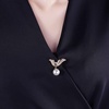 image:imageGifts for Wife Anniversary Brooch for Women Pearl Brooch Real 910mm AAA Quality Handpicked Nature Pearls and D Color Moissanite  Gifts for Mom Girlfriend Her NO11385