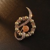 image:imageGifts for Wife Anniversary Brooch for Women Pearl Brooch Real 910mm AAA Quality Handpicked Nature Pearls and D Color Moissanite  Gifts for Mom Girlfriend Her NO11406