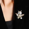 image:imageGifts for Wife Anniversary Brooch for Women Pearl Brooch Real AAA Quality Handpicked Nature Pearls and D Color Moissanite  Gifts for Mom Girlfriend Her NO11170