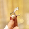 image:imageGifts for Wife Anniversary Brooch for Women Pearl Brooch Real AAA Quality Handpicked Nature Pearls and D Color Moissanite  Gifts for Mom Girlfriend Her NO11181