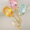 image:imageGifts for Wife Anniversary Brooch for Women Pearl Brooch Real AAA Quality Handpicked Nature Pearls and D Color Moissanite  Gifts for Mom Girlfriend Her NO11183